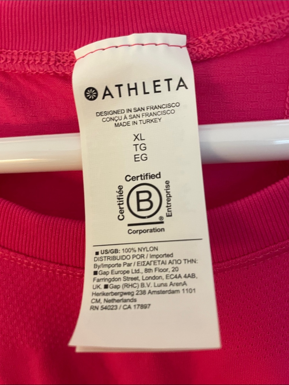 Athleta Bright Pink Momentum Seamless Short-Sleeve Active Tee - Picture 3 of 10